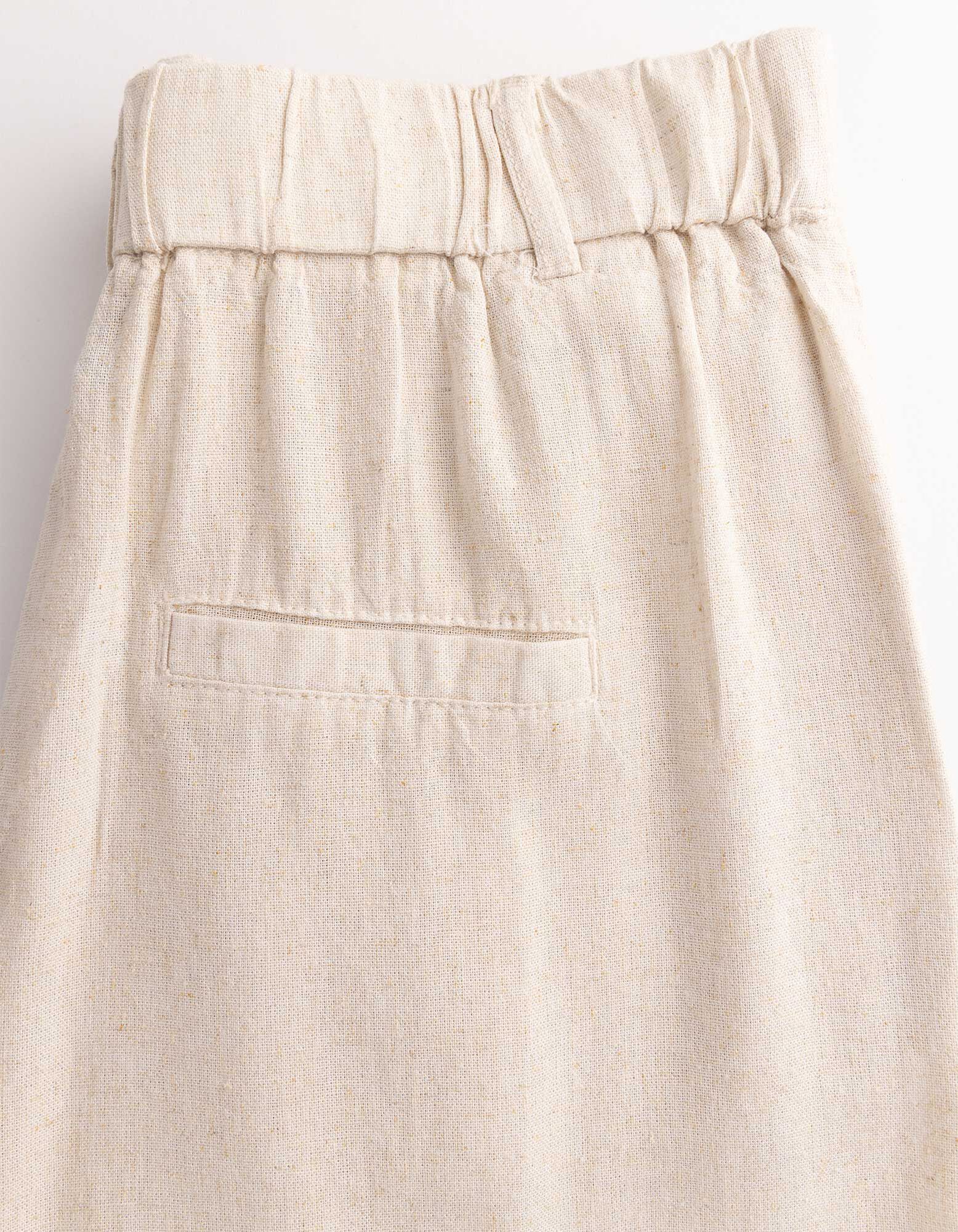 Bermuda  - Lin m&eacute;lang&eacute; - beige