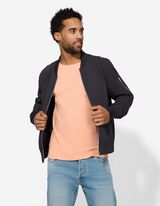 Jacke - Gerippte Abschl&uuml;sse - schwarz