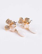 kolczyki - 3 szt. w opakowaniu - zloty