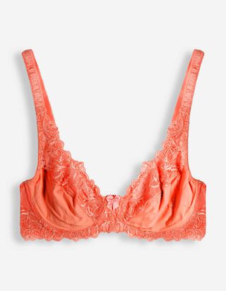 Soutien-gorge sp&eacute;cial t-shirt - Broderies - Orange