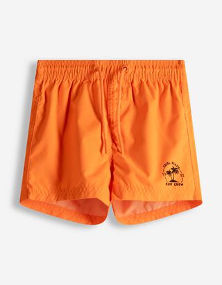 Short de bain - Unicolore - Orange