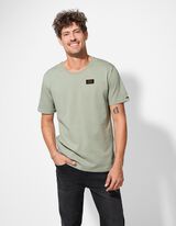 Tricou - Patch de etichetă - Verde inchis