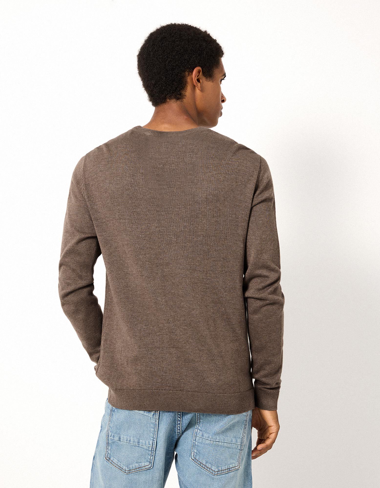 Pullover - Baumwoll-Mix - Beige