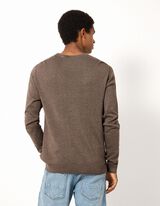 Pullover - Baumwoll-Mix - Beige