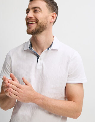 Poloshirt - Effen - wit