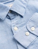 Chemise - Lin m&eacute;lang&eacute; - Bleu clair