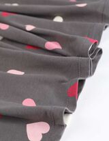 Kleid - Allover-Print - grau