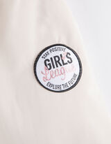 Parka - Afneembare rand van imitatiebont - beige