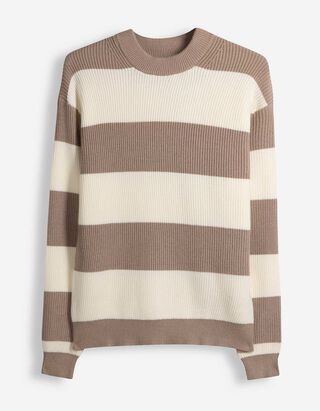 Trui - Strepen - Beige