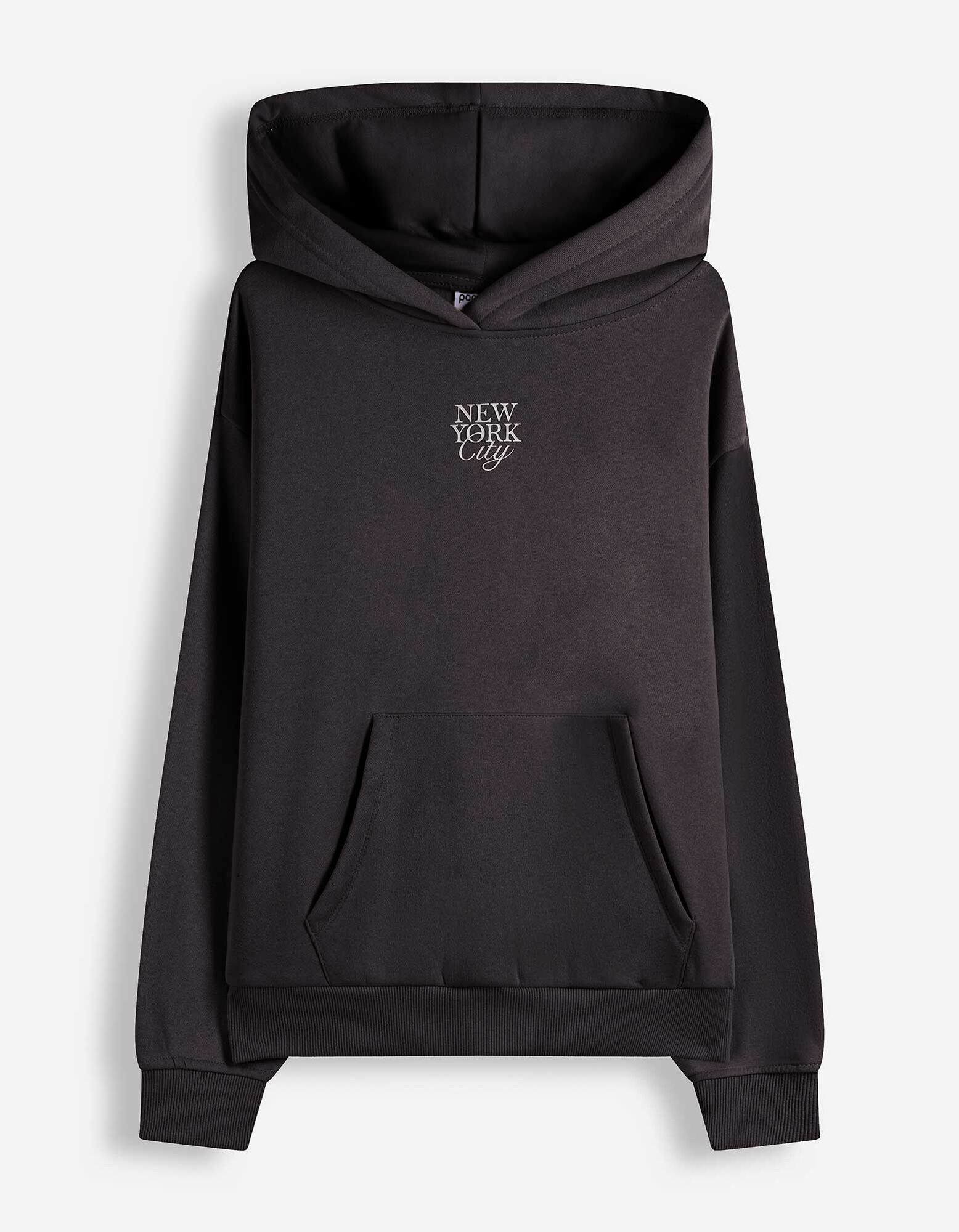 Hoodie - Print - Schwarz