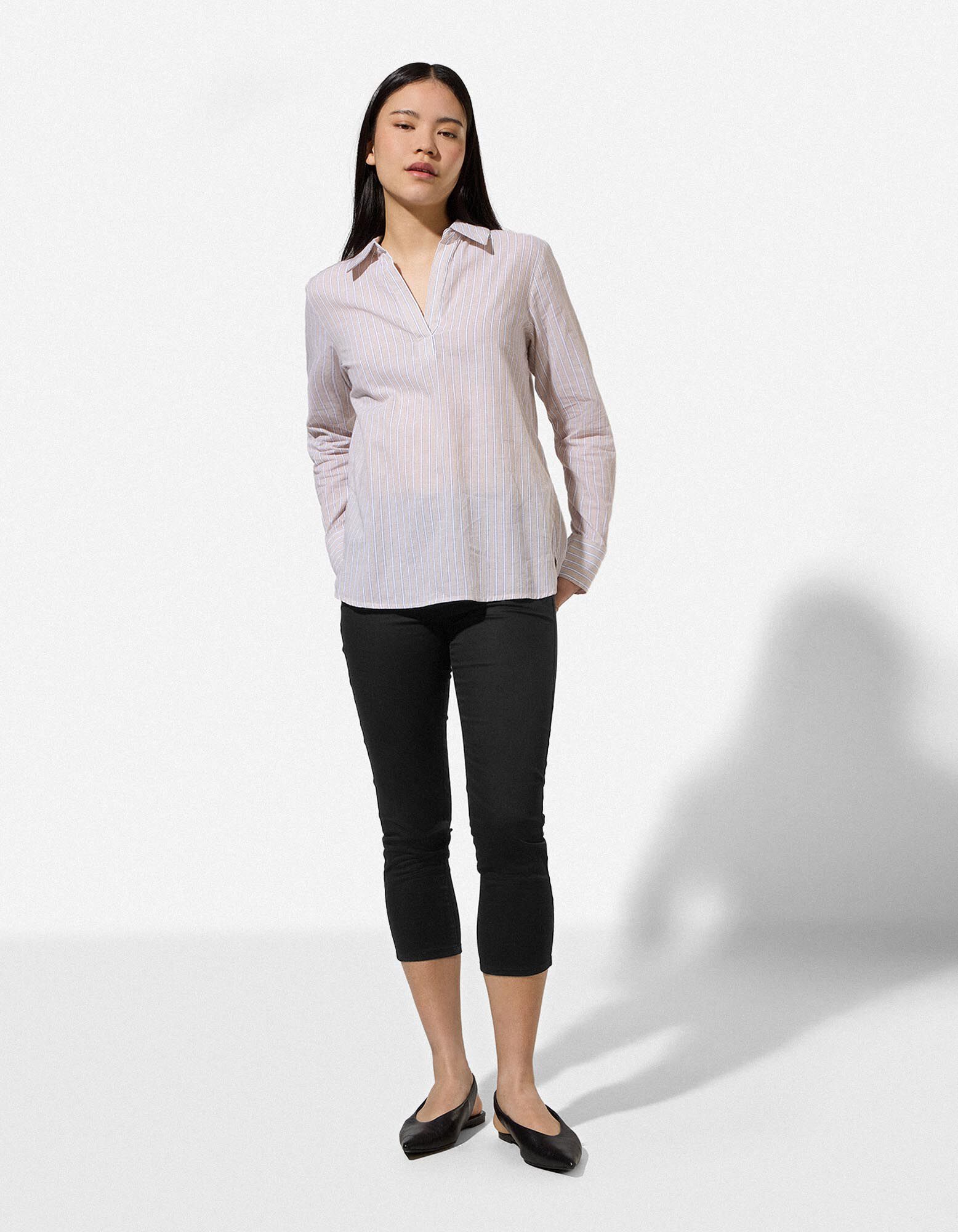 Caprihose - Twill - schwarz