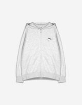 Sweatjacke - Oversized Fit - hellgrau
