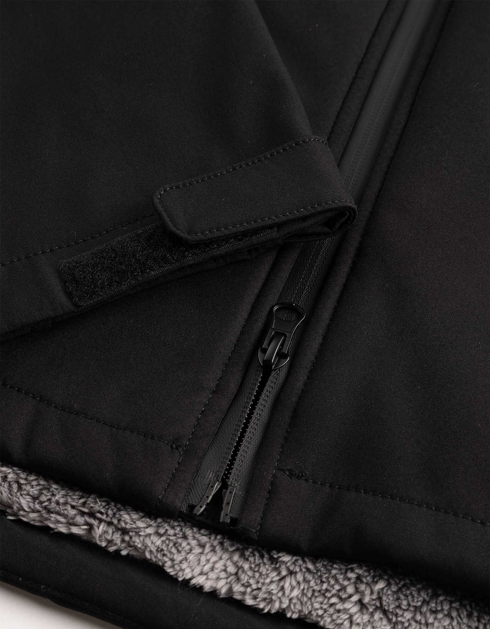 Parka - Poches plaqu&eacute;es - noir