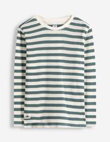 Langarmshirt - Streifen - gr&uuml;n