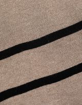 Gebreid overhemd - Opstaande kraag - beige