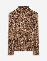 Langarmshirt - Rollkragen - weiß