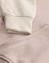 Sweatshirt - Blockmuster - Rosa