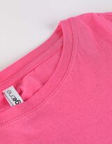 T-shirt - sznurowanie - rozowy