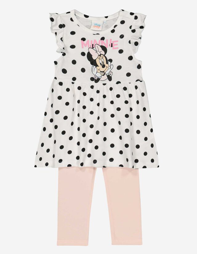 Baby Set aus Kleid und Leggings - Minnie Mouse