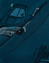 Tepláková bunda - Celoplošná potlač - tmavomodra