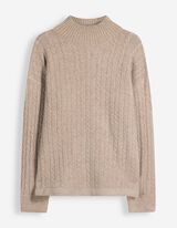 Pullover - Rollkragen - Beige