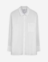 Bluse - Oversized Fit - weiß