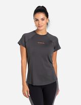 T-shirt - materiał oddychający - ciemny szary