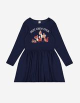 Mädchen Kleid - Glitzerprint