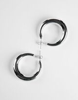 cercei - Detalii metalice - Argintiu