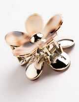 Haarklammer - Metallic-Details - goldfarben