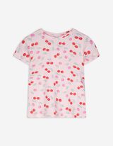 T-Shirt - Allover-Print - rosa