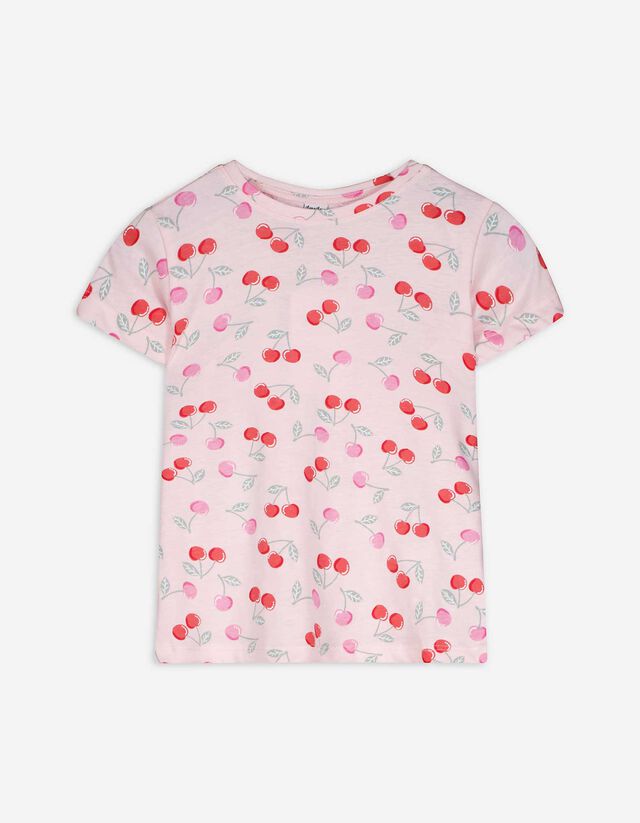 T-Shirt - Allover-Print - rosa