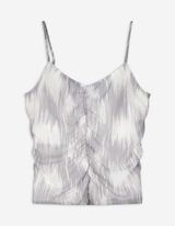 Top cropped - Slim Fit - grigio