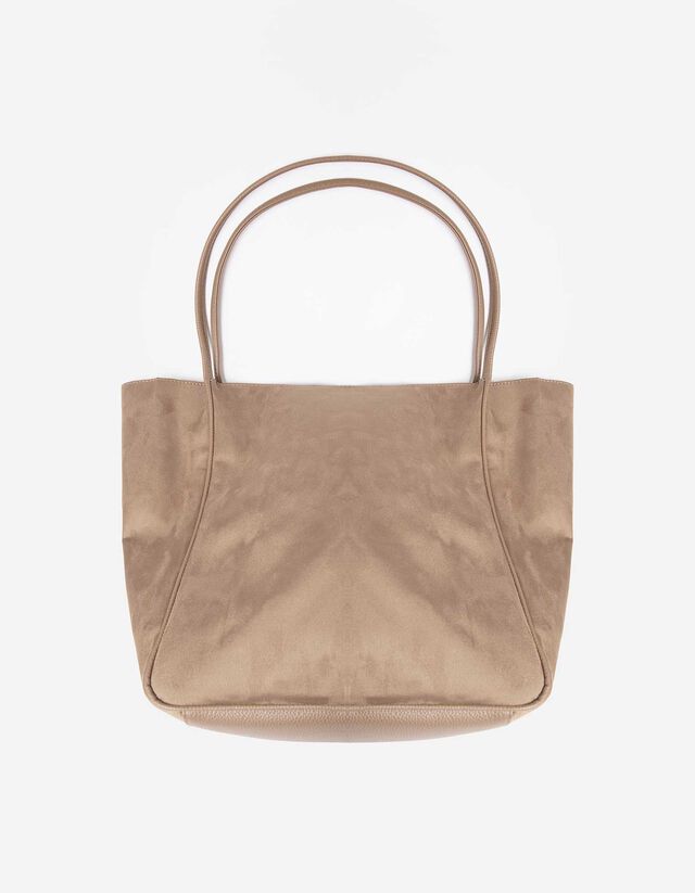 Tasche - Lederoptik - beige