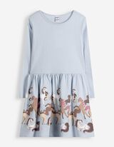 Kleid - Print - Hellblau