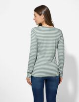 Longsleeve - Sierknopen - lichtgroen