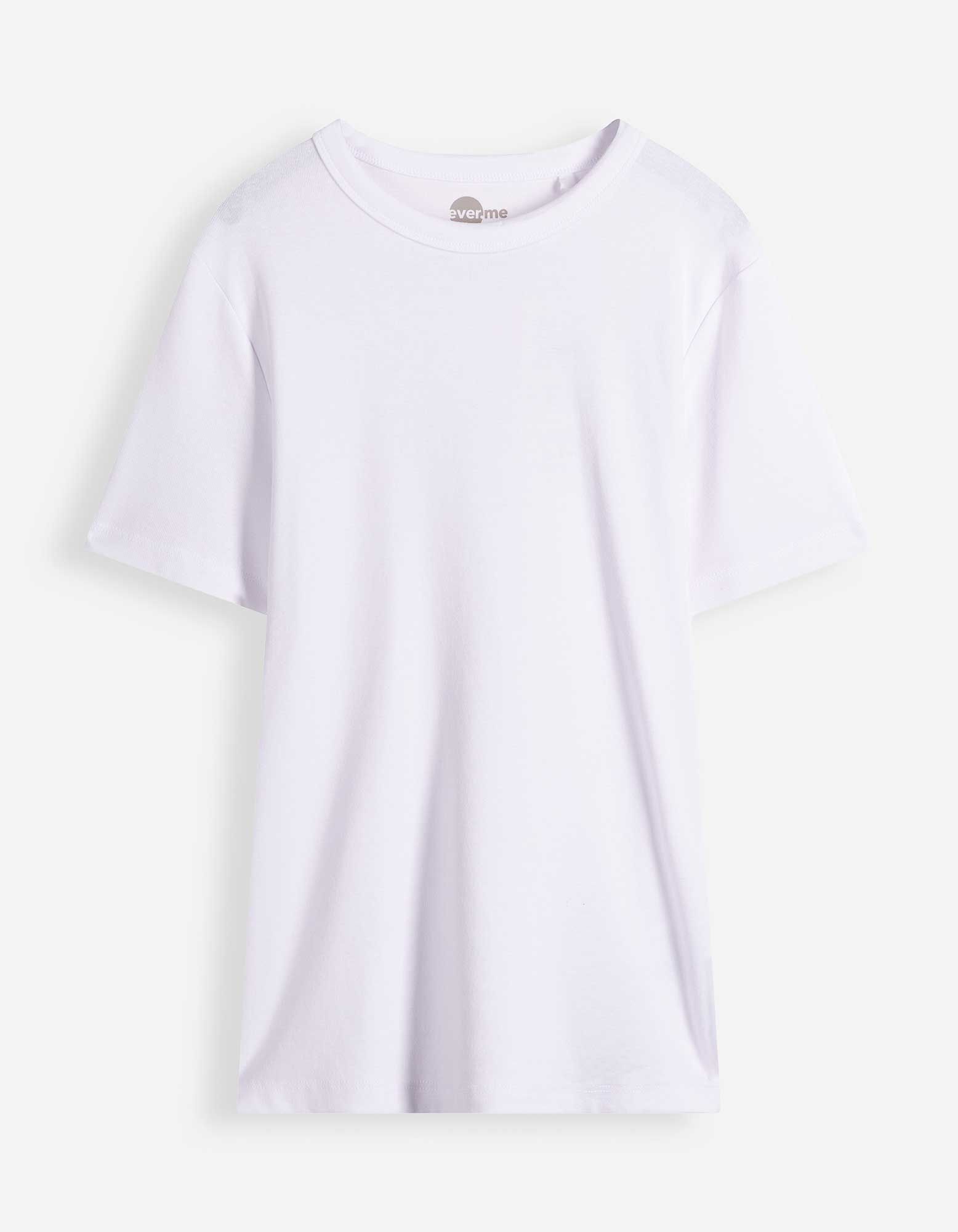 T-Shirt - Modal-Anteil - Wei&szlig;