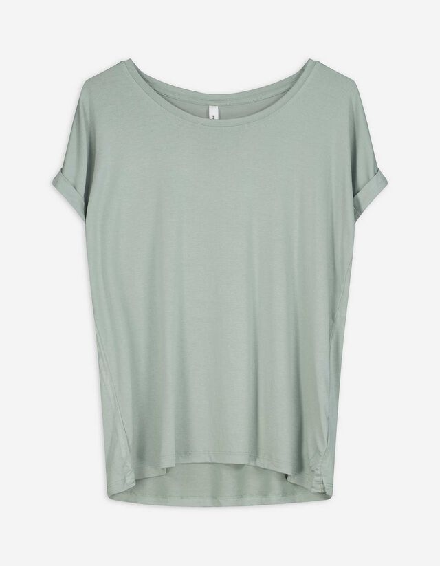 T-Shirt - Viskose-Mix - türkis
