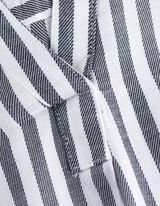 Bluse - Dreiviertelärmel - blau