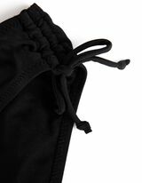 Bikinový spodný diel - Šnurovanie na bokoch - cierna