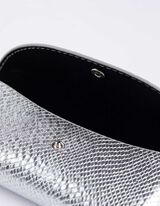 Brillenetui - Allover-Muster - hellgrau