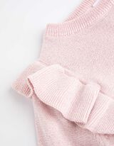 Felsőből &eacute;s nadr&aacute;gb&oacute;l &aacute;ll&oacute; szett - Lurex - rozsaszin