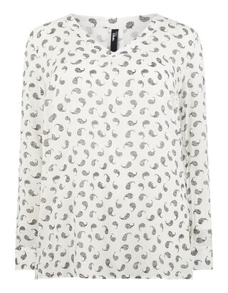 Damen Longbluse mit Allover-Muster