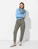 Laisvalaikio kelnės - Uždėtinės kišenės - zalias