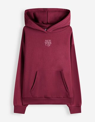 Hoodie - Print - Beere