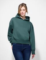 Hoodie - einfarbig - dunkelgr&uuml;n