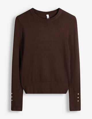 Strickpullover - Dunkelbraun