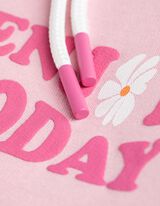 Džemperis - Gaubtas - sviesiai rozinis