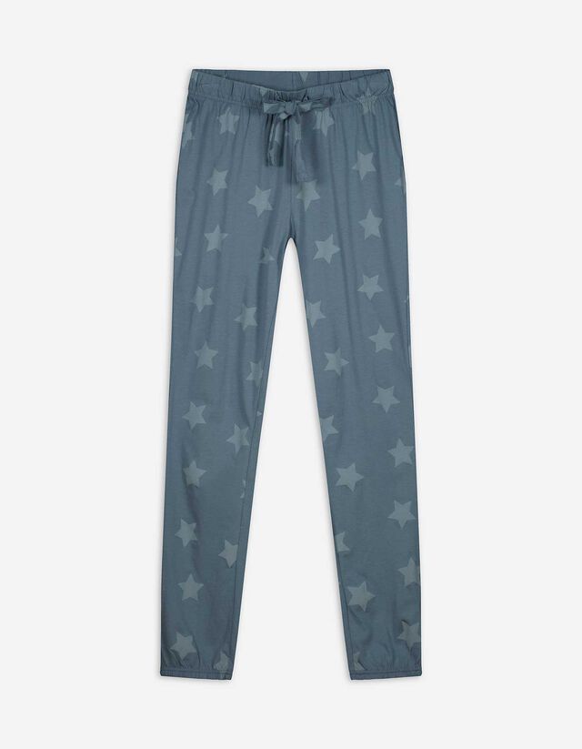 Pantaloni pigiama - Motivo a quadri - blu