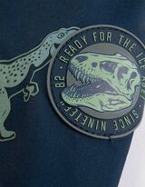 Softshell jas - Dinosauriër - donkerblauw